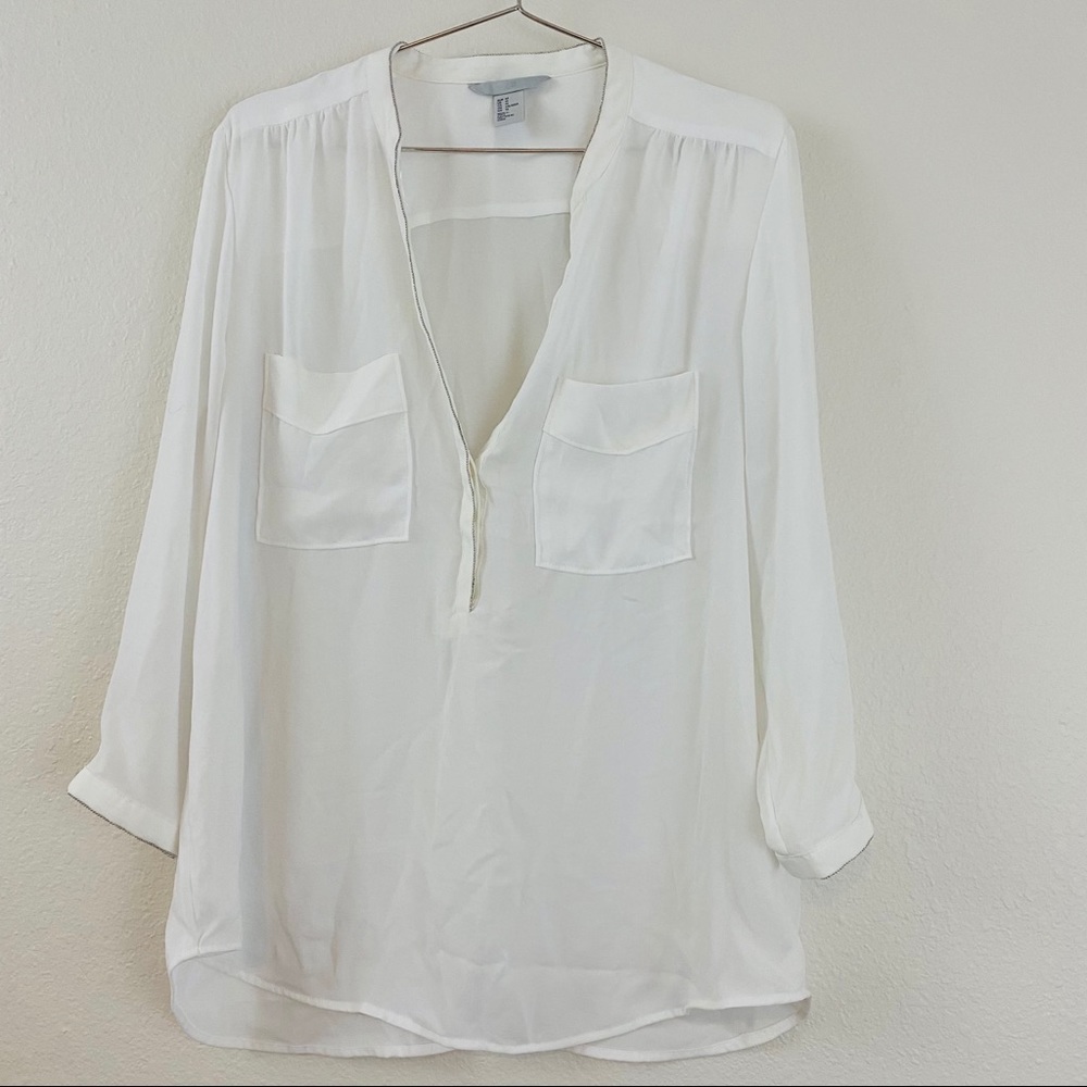 H&M White Blouse